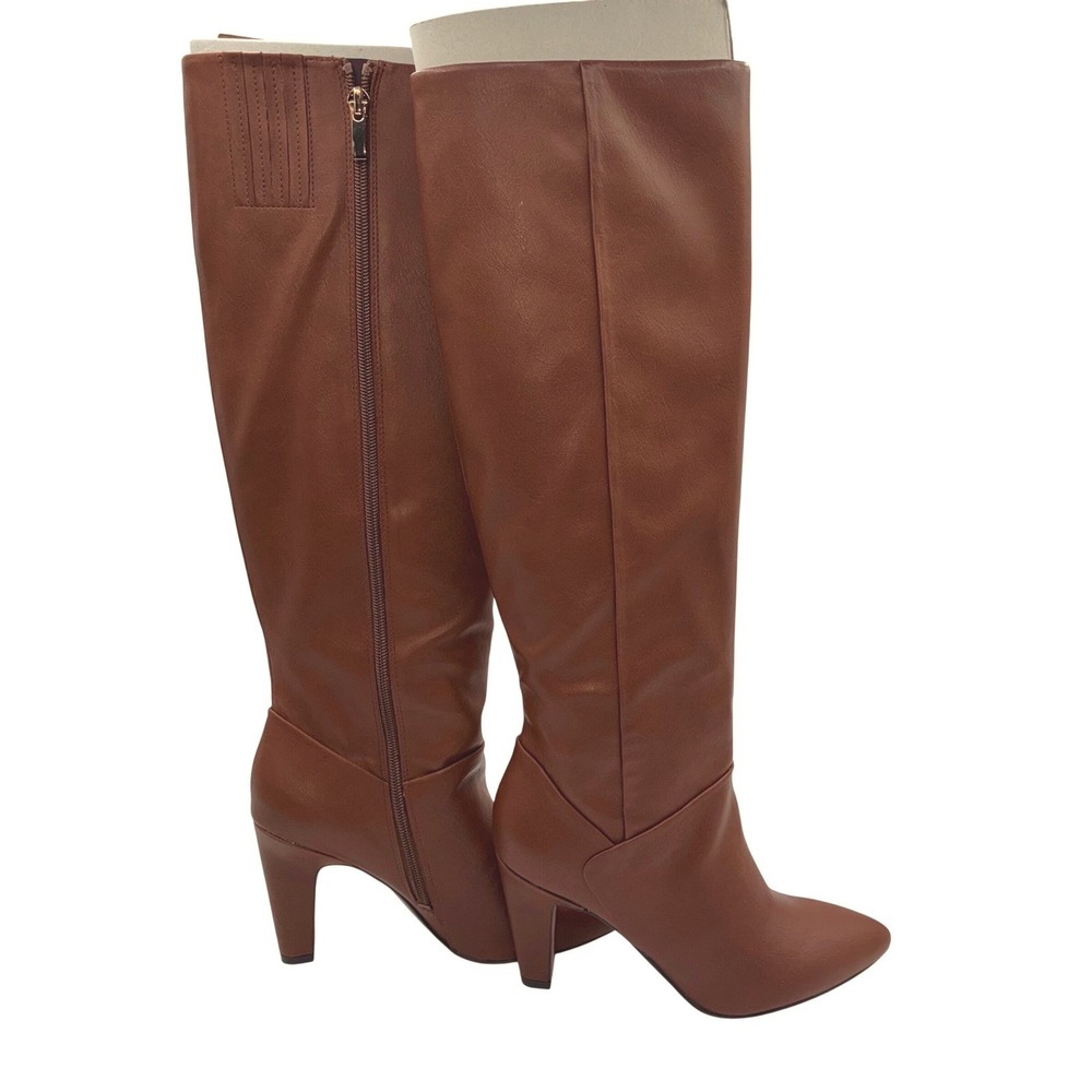 Franco Sarto Koko Womens 6.5M Sienna Leather Pointed Toe Medium Calf Tall Boot